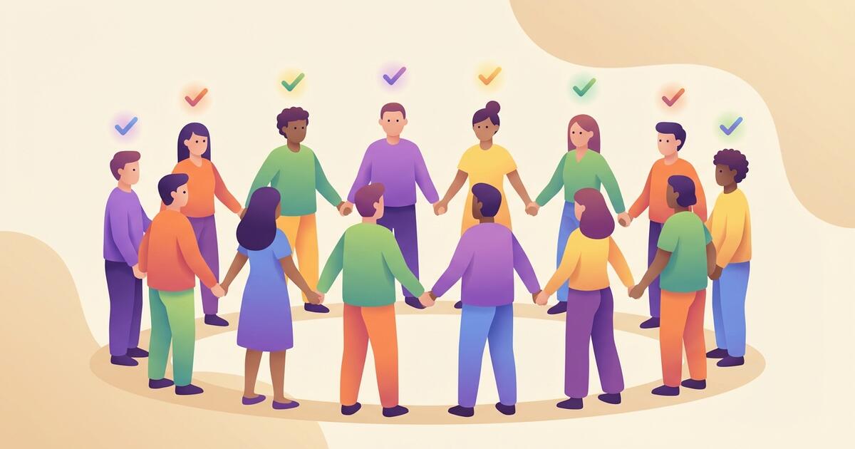 Ilustrasi DAO organisasi terdesentralisasi